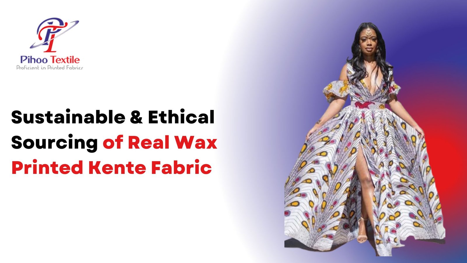 Sustainable & Ethical Sourcing of Real Wax Printed Kente Fabric